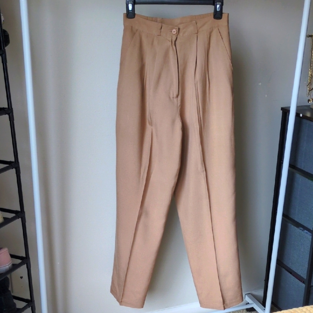 vtg 90s silk Stephanie Andrews Pants